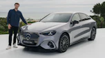 Alastair Crooks with the Mercedes C-Class Electric