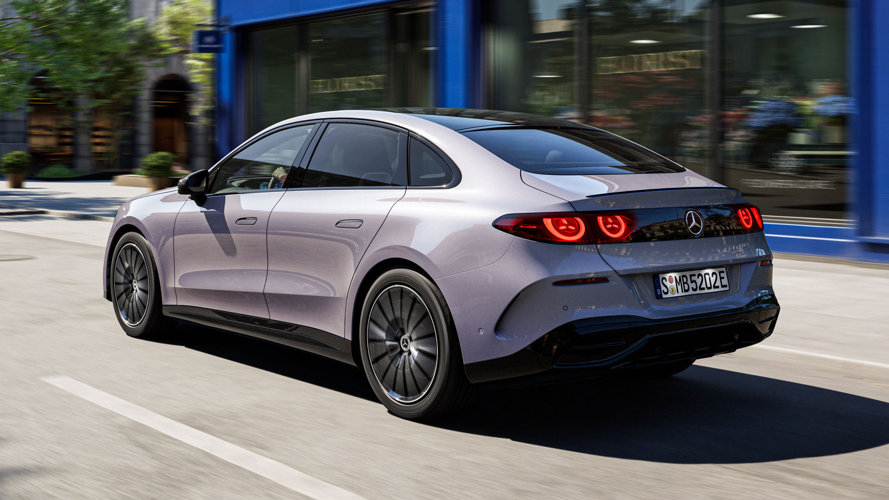 Mercedes C-Class Electric - rear grey