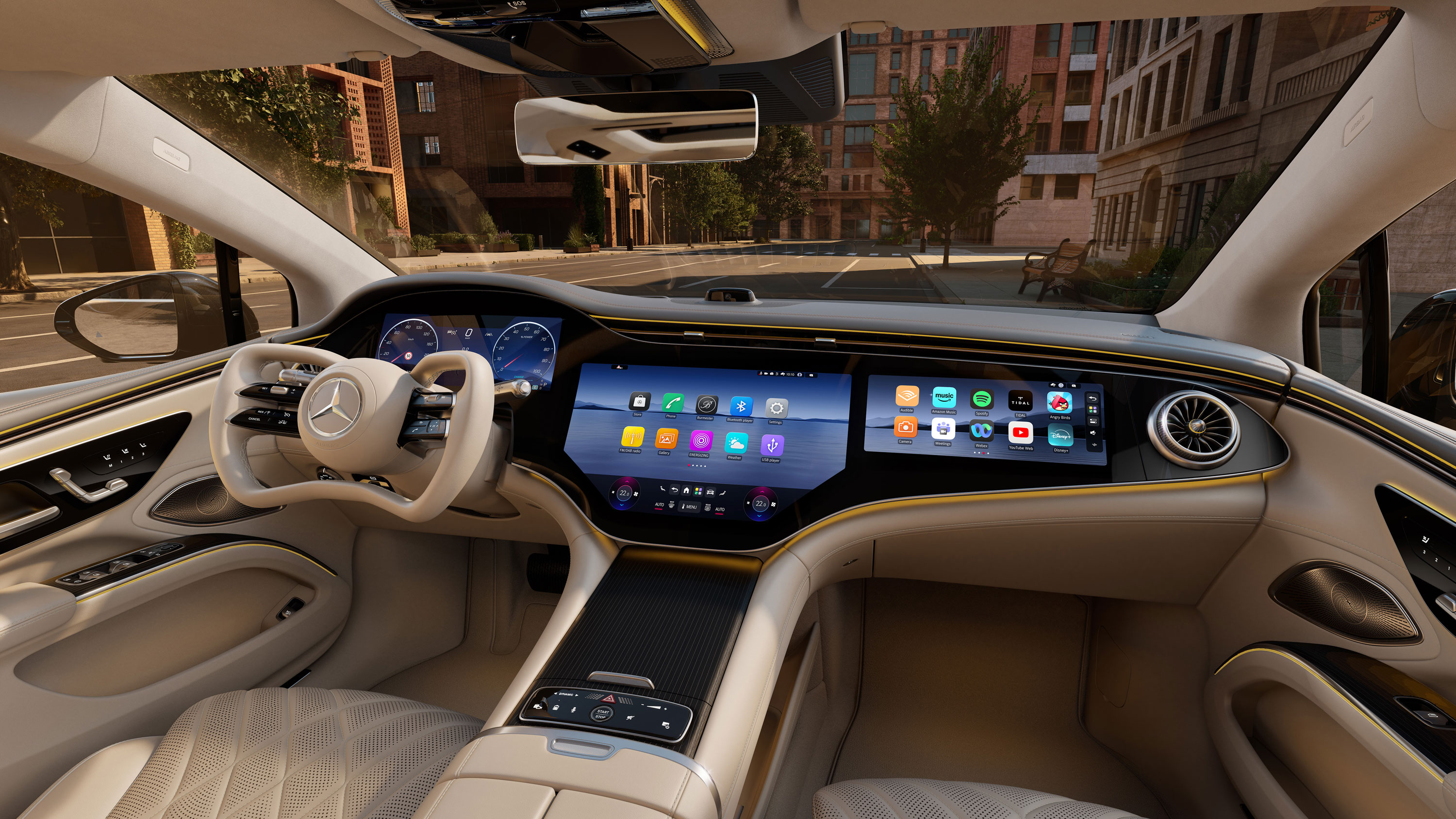 Mercedes EQS facelift - dash