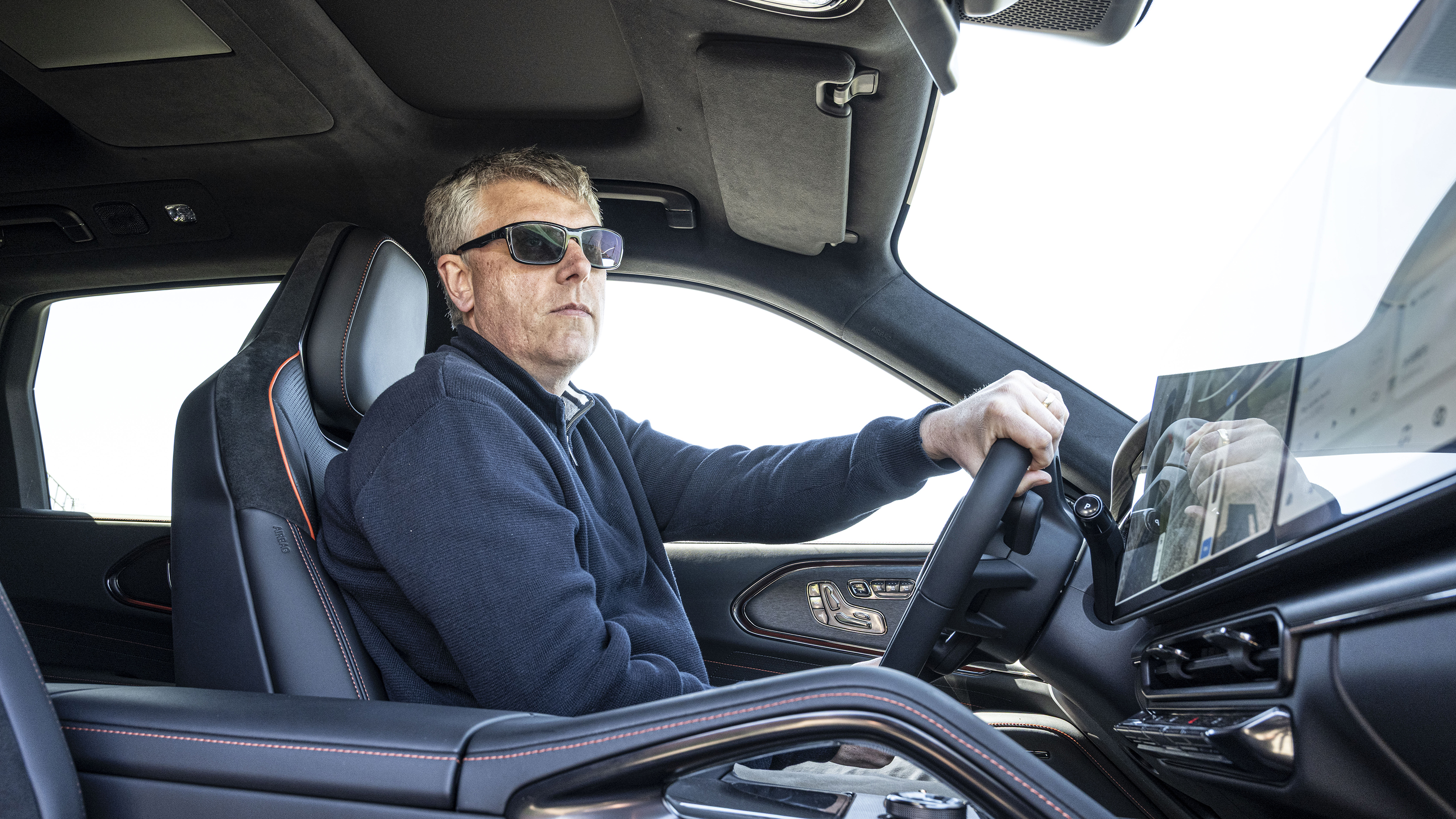 New Zeekr 8X plug-in hybrid - car being driven by Auto Express editor Paul Barker