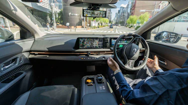 Nissan Pro Pilot self-driving car in Tokyo inside