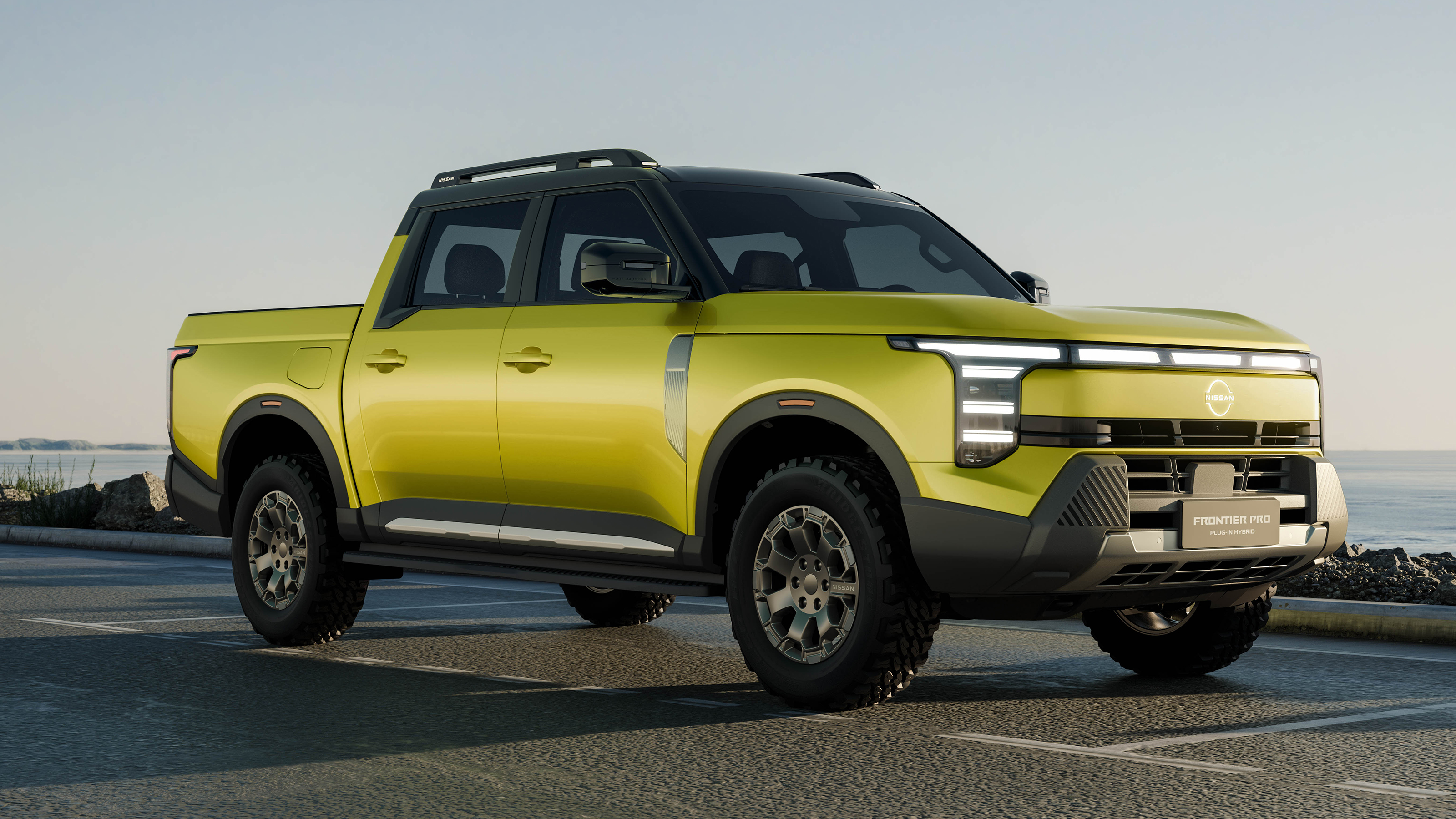 Nissan Frontier Pro hybrid - front angled