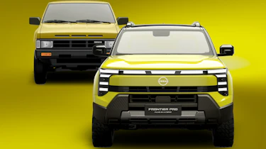 Nissan Frontier Pro hybrid - old and new