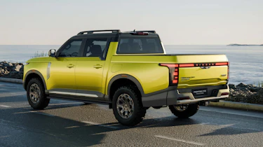 Nissan Frontier Pro hybrid - rear angled