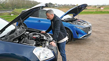 Nissan Qashqai e-Power Tekna+ - Mk1 with new car bonnets up
