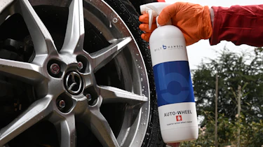 Auto Express Product Awards 2026 - products editor Tom Barnard cleaning his alloys using the Bilt-Hamber wheel cleaner