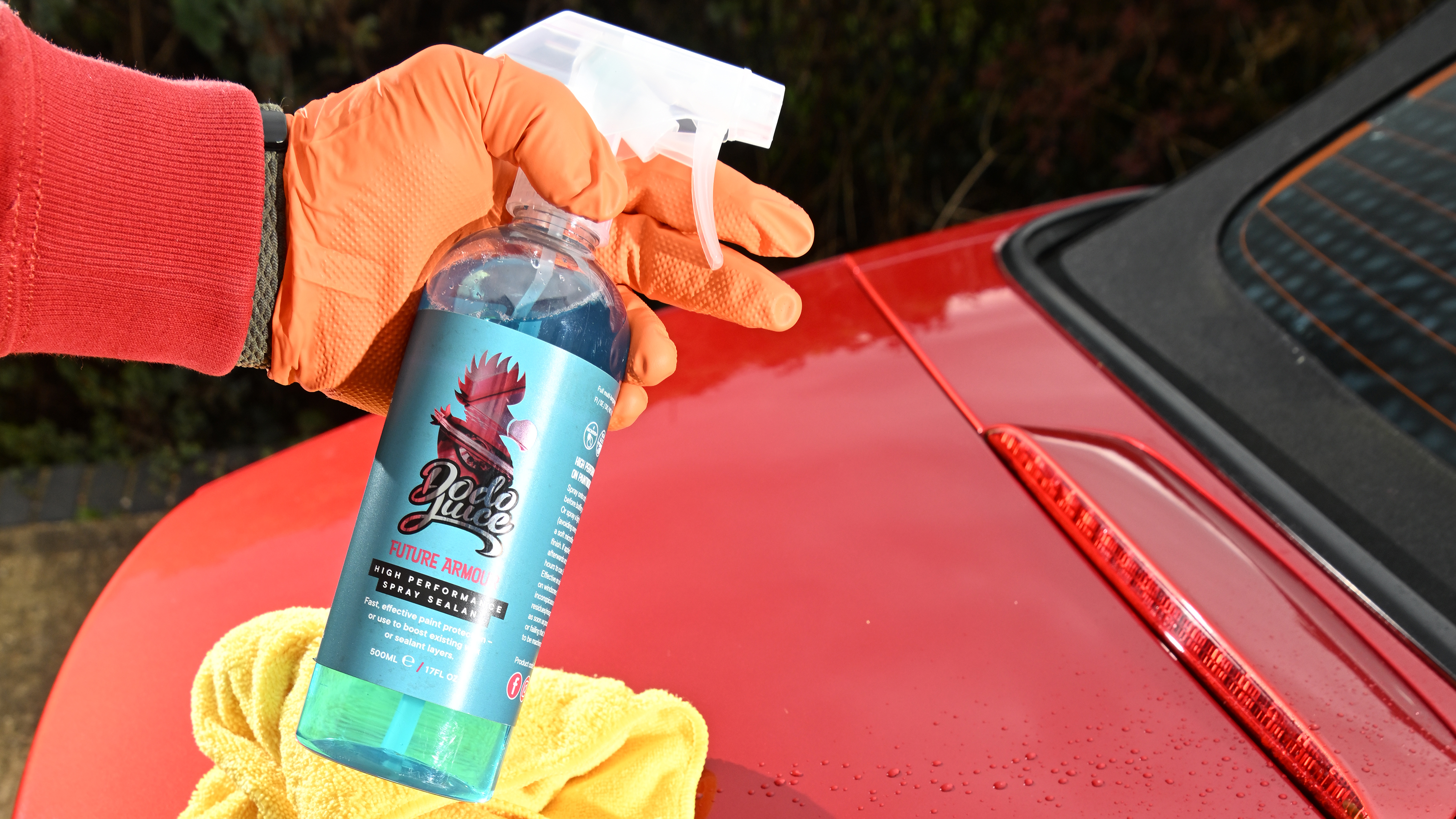 Auto Express Product Awards 2026 - products editor Tom Barnard using Dodo Juice wash wax