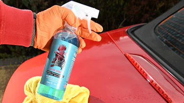 Auto Express Product Awards 2026 - products editor Tom Barnard using Dodo Juice wash wax