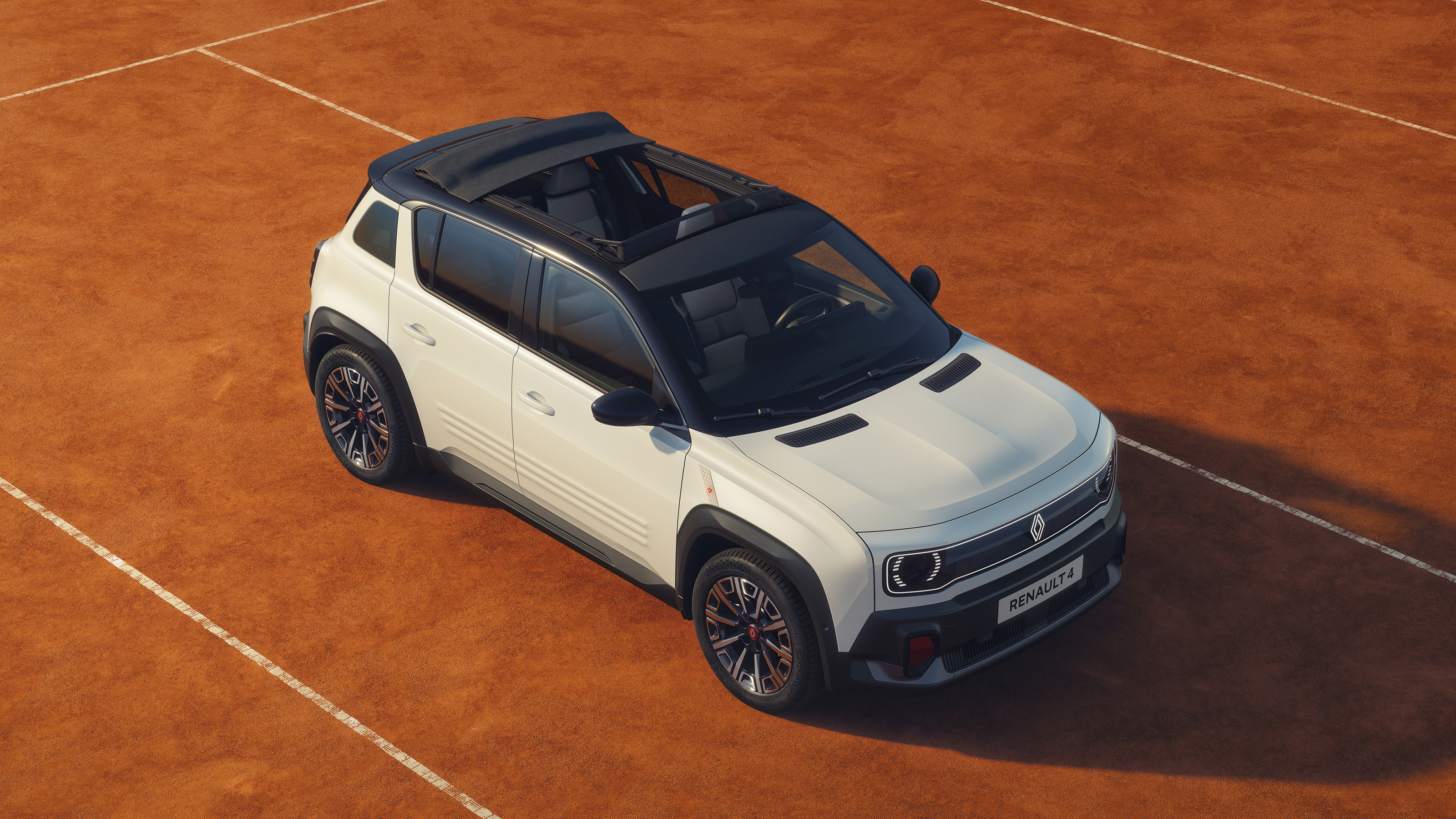 New Renault 4 Roland Garros special edition - front static 
