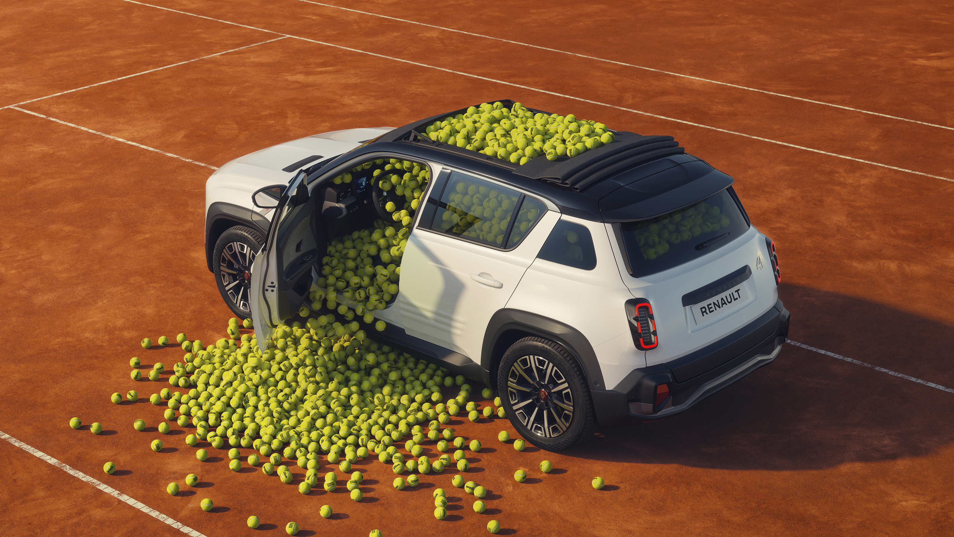 New Renault 4 Roland Garros special edition - rear static 