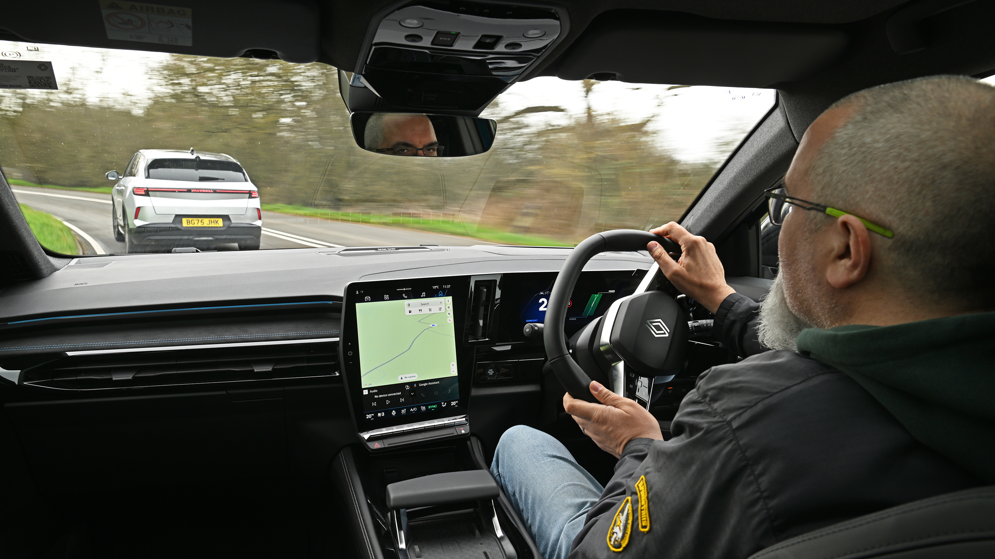 Renault Austral 2026 - car being driven by Auto Express senior test editor, Dean Gibson