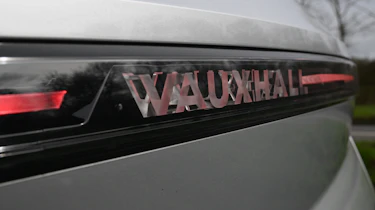 Vauxhall Grandland Hybird - rear illuminated Vauxhall badge