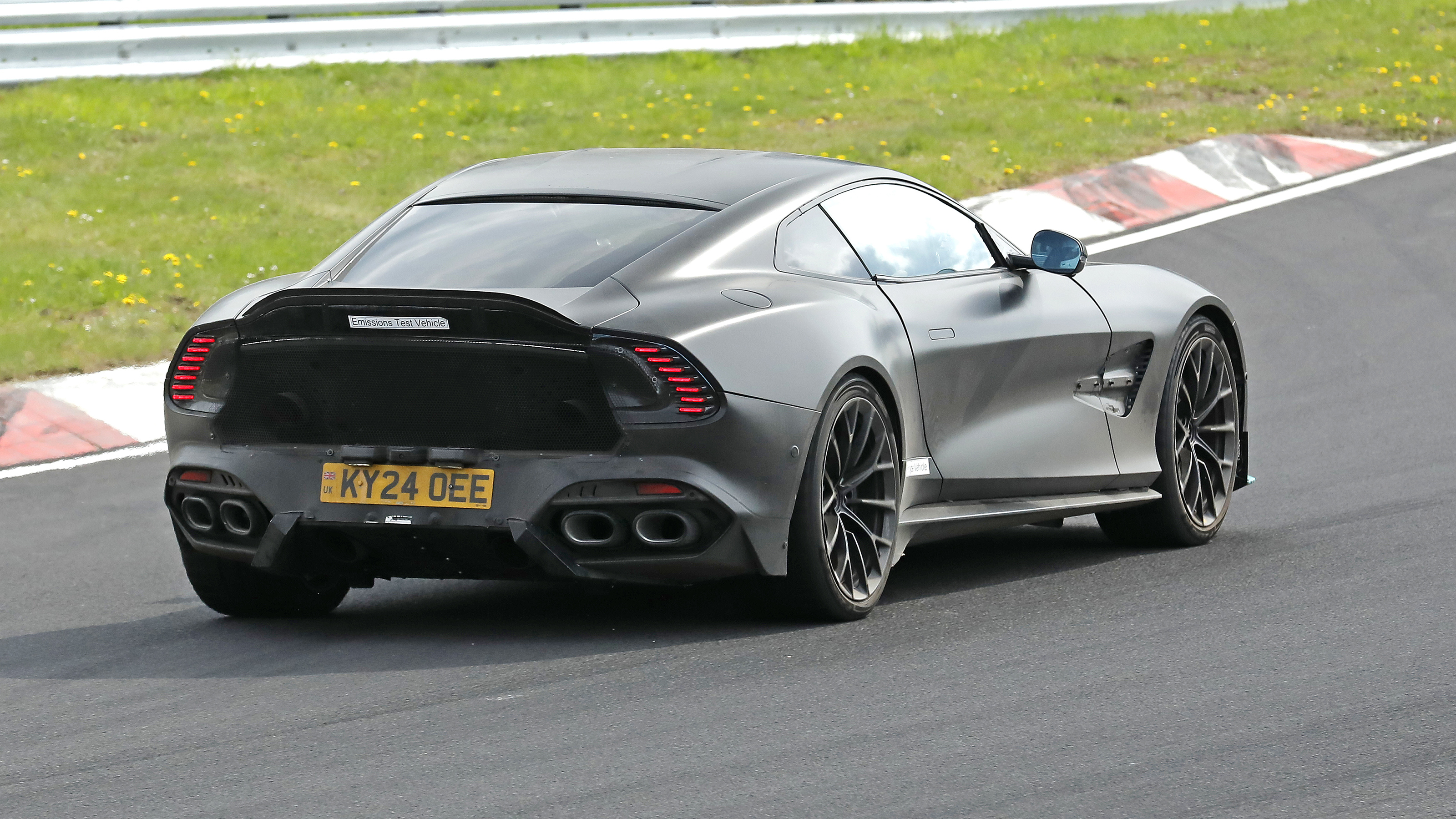 Aston Martin Vanquish S (camouflaged) - rear cornering