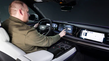 Ellis Hyde and the Audi Q9 interior