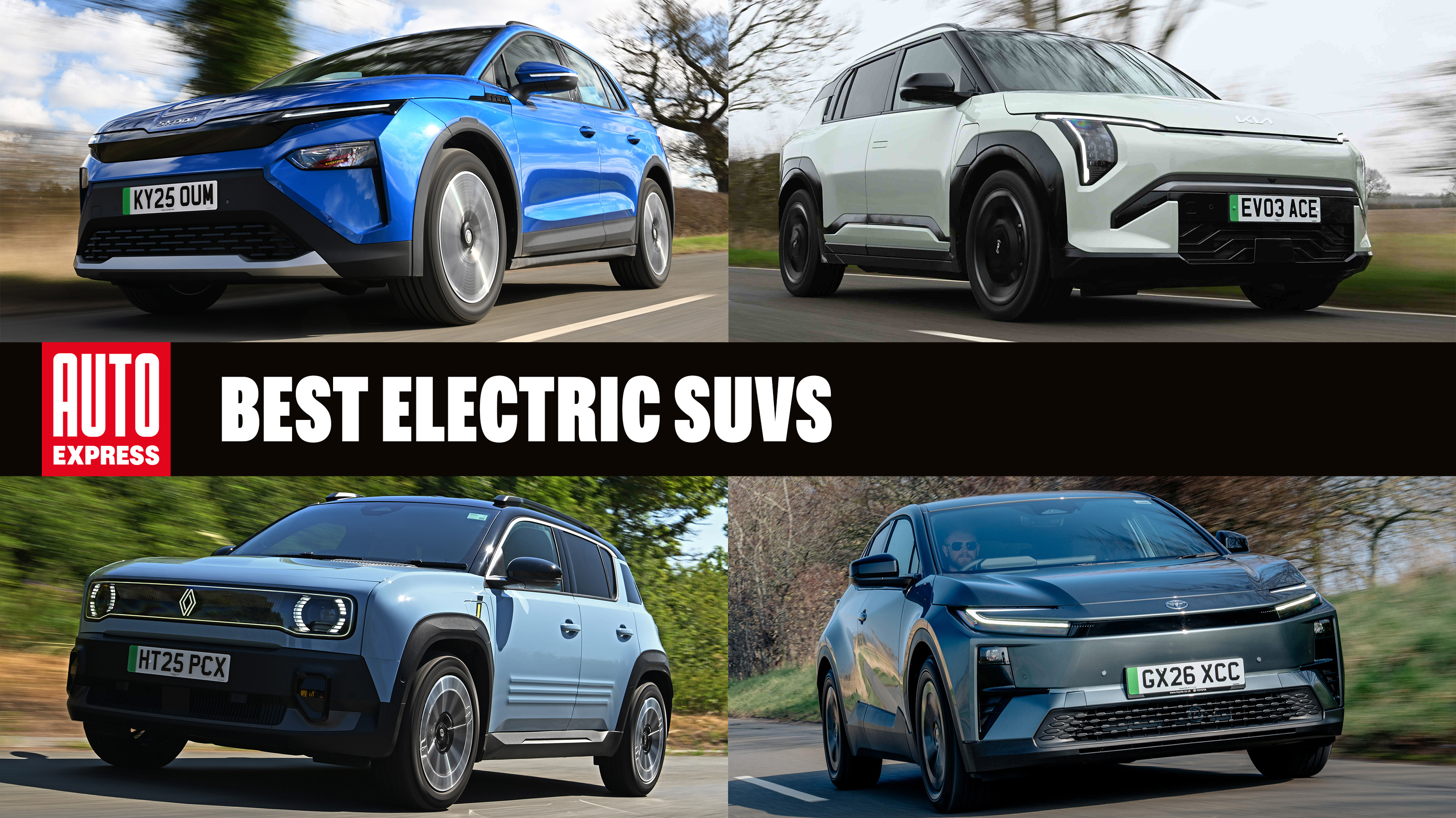 Best electric SUVs - header image
