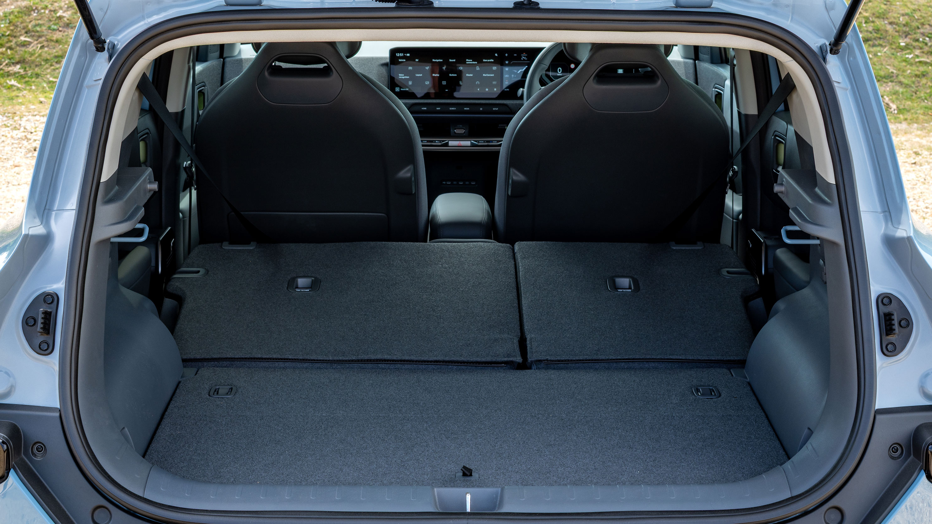 Kia EV2 UK - boot seats down