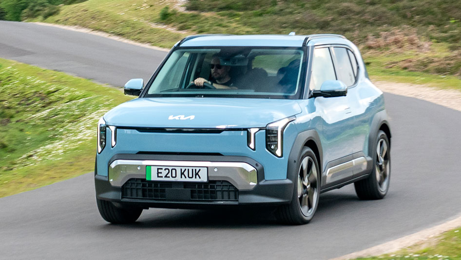 Kia EV2 UK - front action
