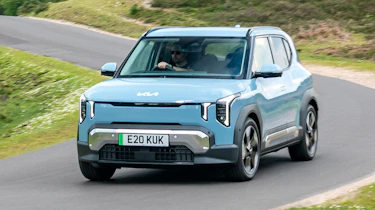 Kia EV2 UK - front action
