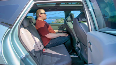 Ellis Hyde sat in the Kia Seltos