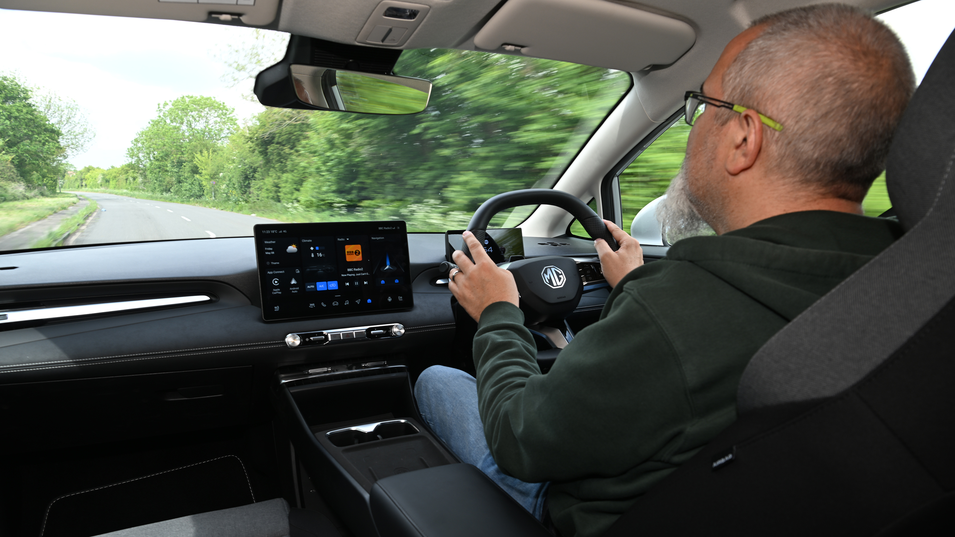 Auto Express senior test editor driving the MG4 Urban