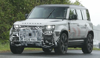 2027 Land Rover (camouflaged) - front