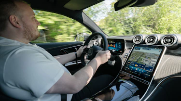 Ellis Hyde driving the Mercedes-AMG GLC 53