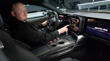 Ellis Hyde sat in the Mercedes-AMG GT 4-Door Coupe