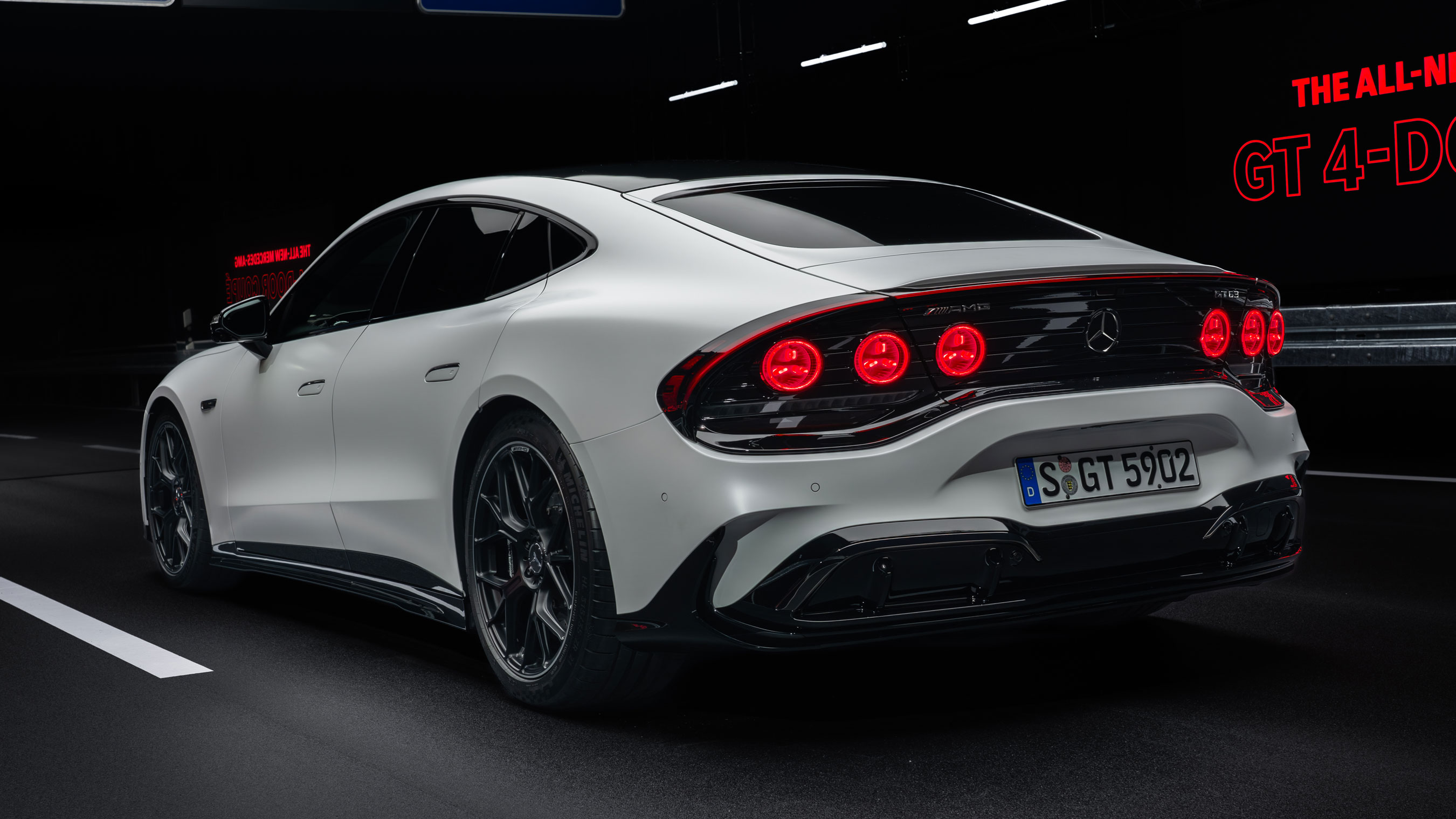 Mercedes-AMG GT 4-Door Coupe - rear white