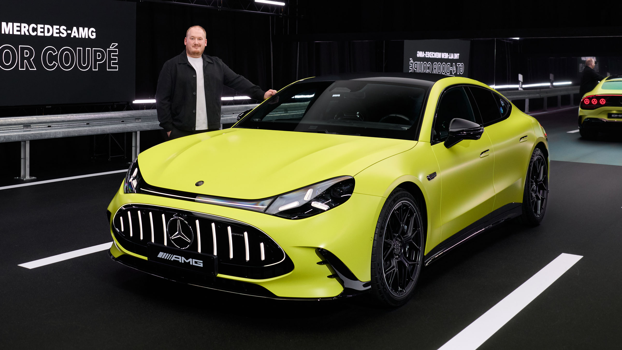 Ellis Hyde with the Mercedes-AMG GT 4-Door Coupe