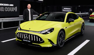Ellis Hyde with the Mercedes-AMG GT 4-Door Coupe