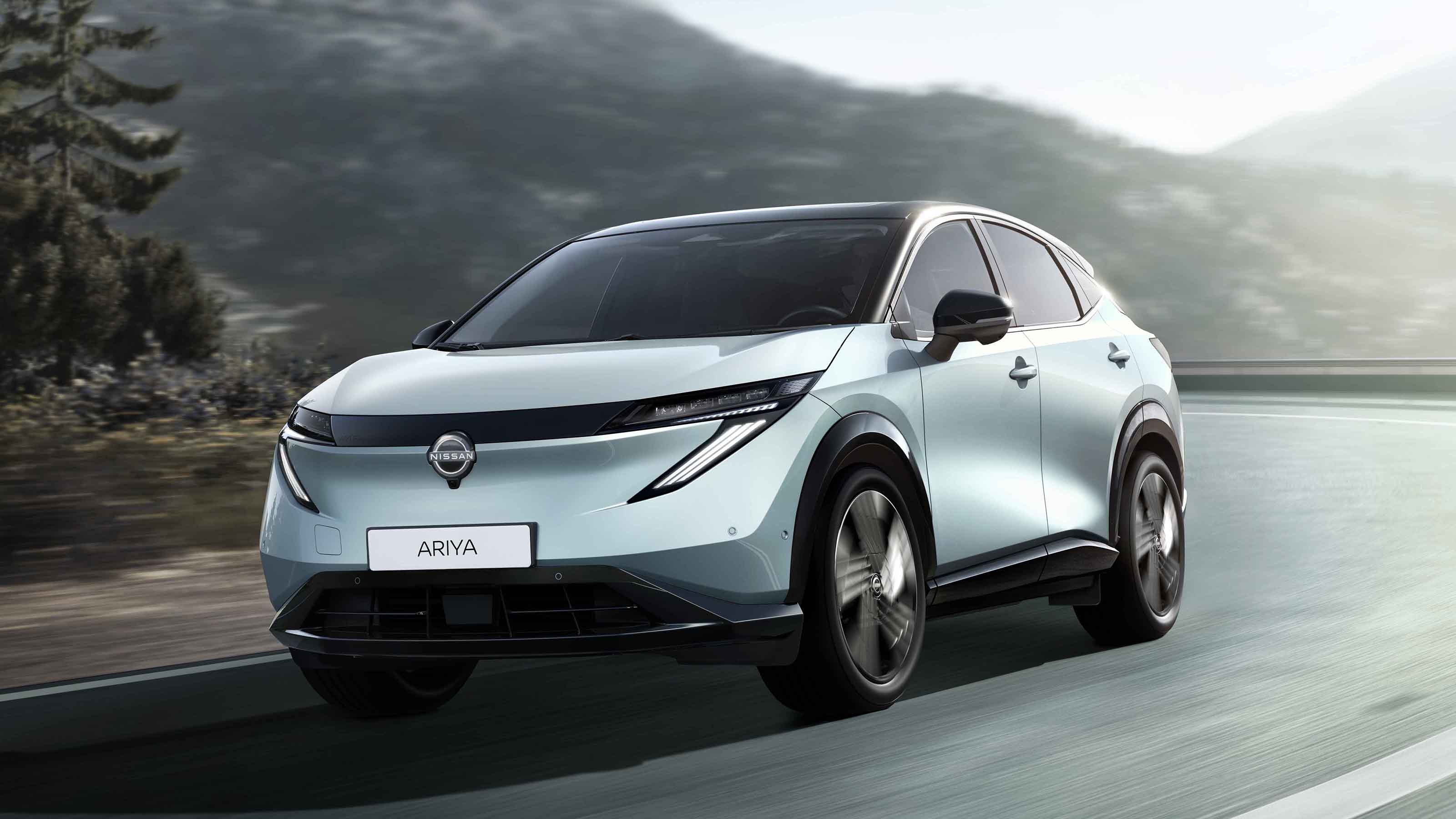 New Nissan Ariya facelift - front tracking 