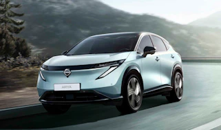 New Nissan Ariya facelift - front tracking
