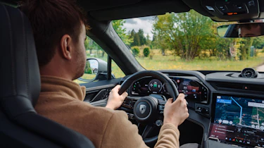 Alastair Crooks driving the Porsche Cayenne Coupe