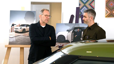Richard Ingram with MINI’s head of design, Holger Hampf