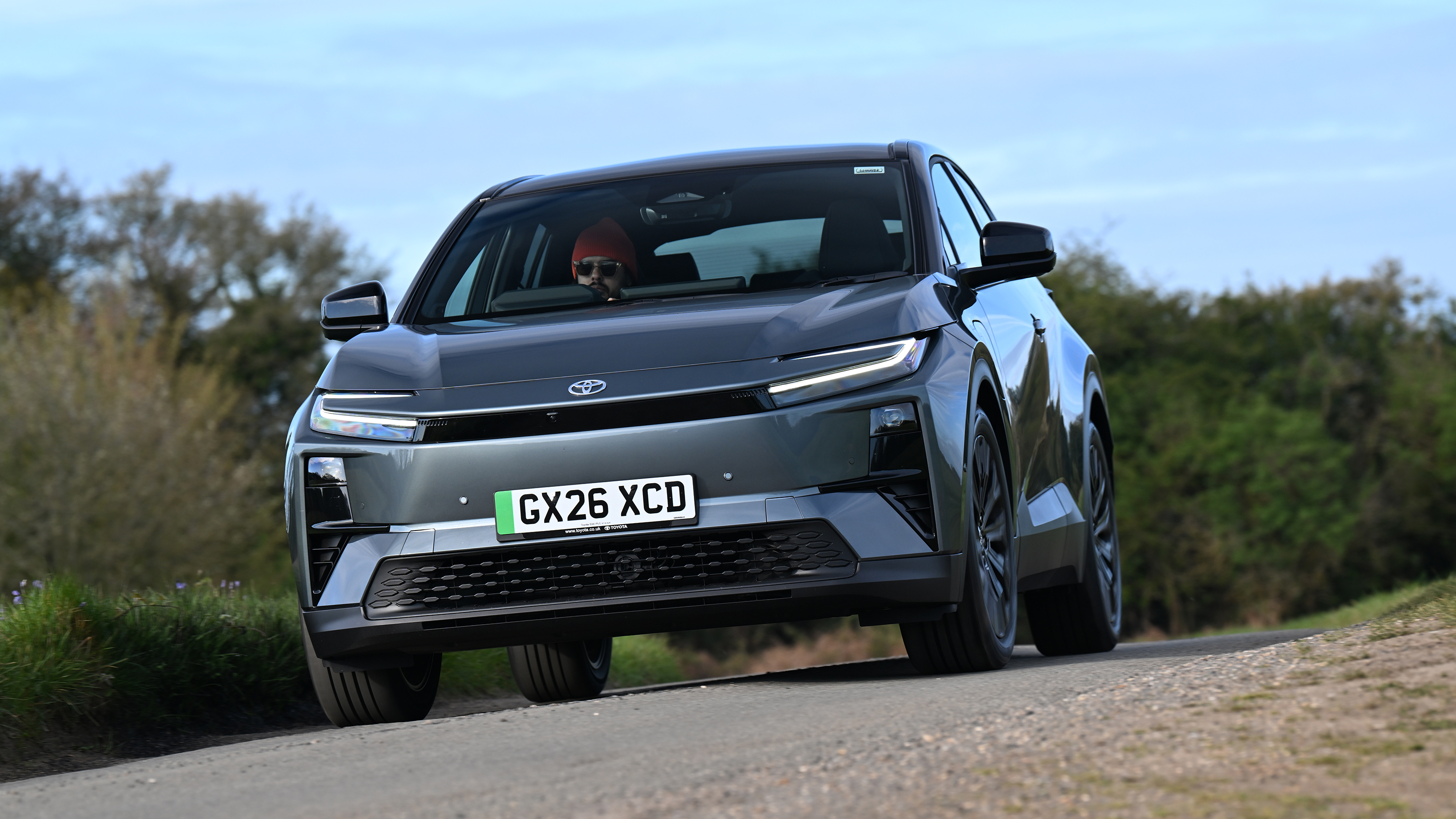 Toyota C-HR+ - front cornering 