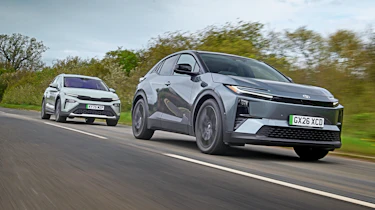 Toyota C-HR+ vs Skoda Elroq - front 3/4