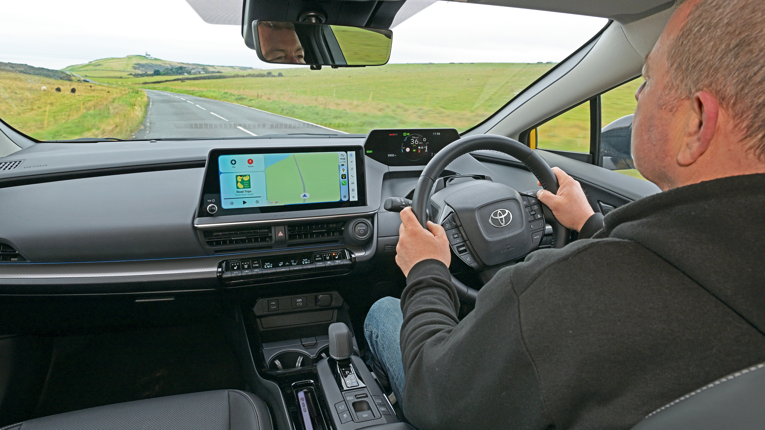 Auto Express contributing editor Steve Sutcliffe driving the Toyota Prius