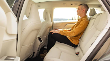 Richard Ingram sat in the Volvo EX60 P10 AWD Ultra