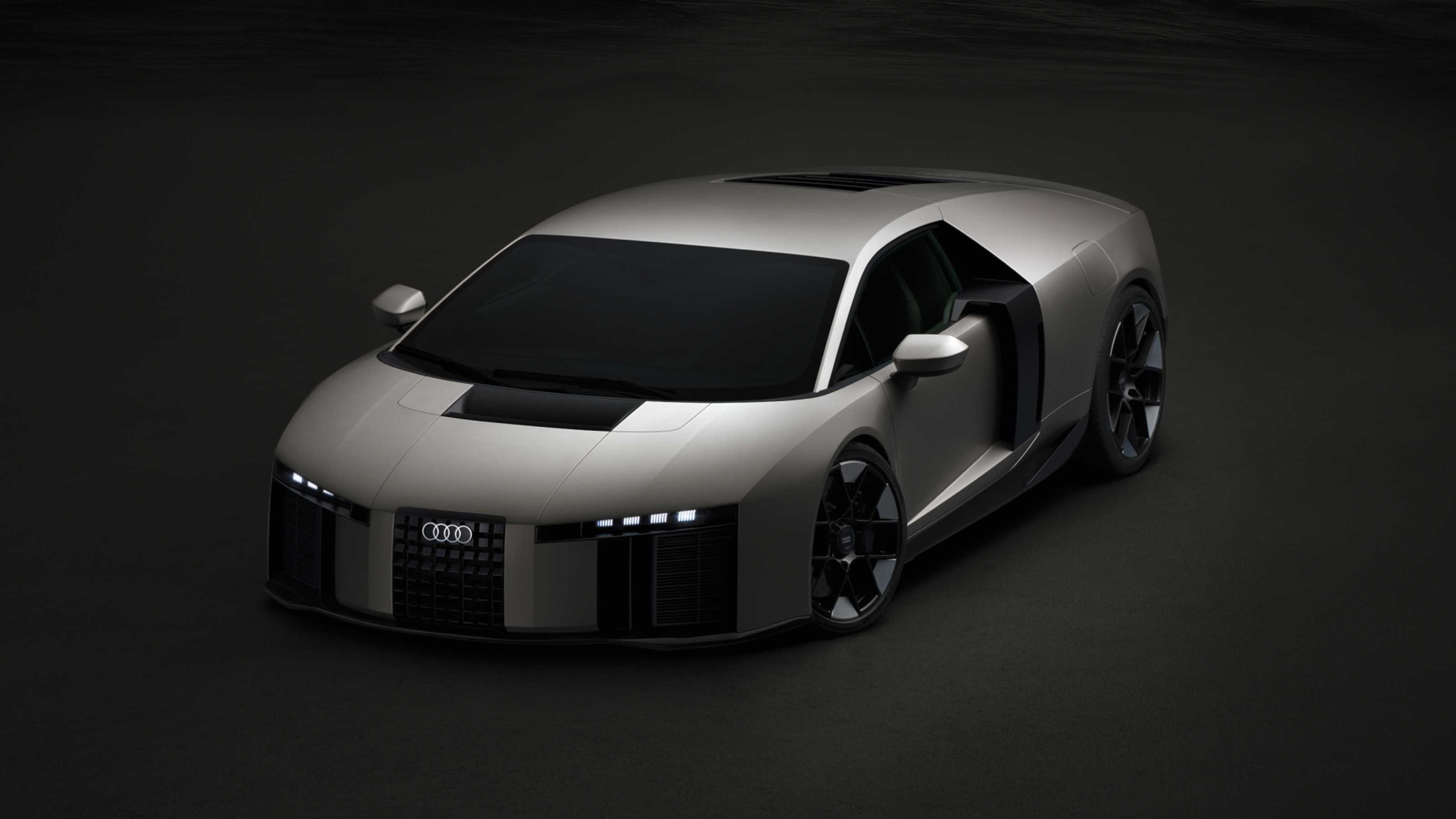 New Audi Nuvolari supercar - front static 