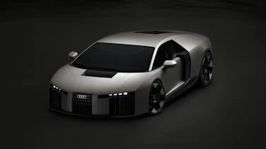 New Audi Nuvolari supercar - front static