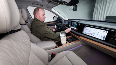 Ellis Hyde sat in the Audi Q7