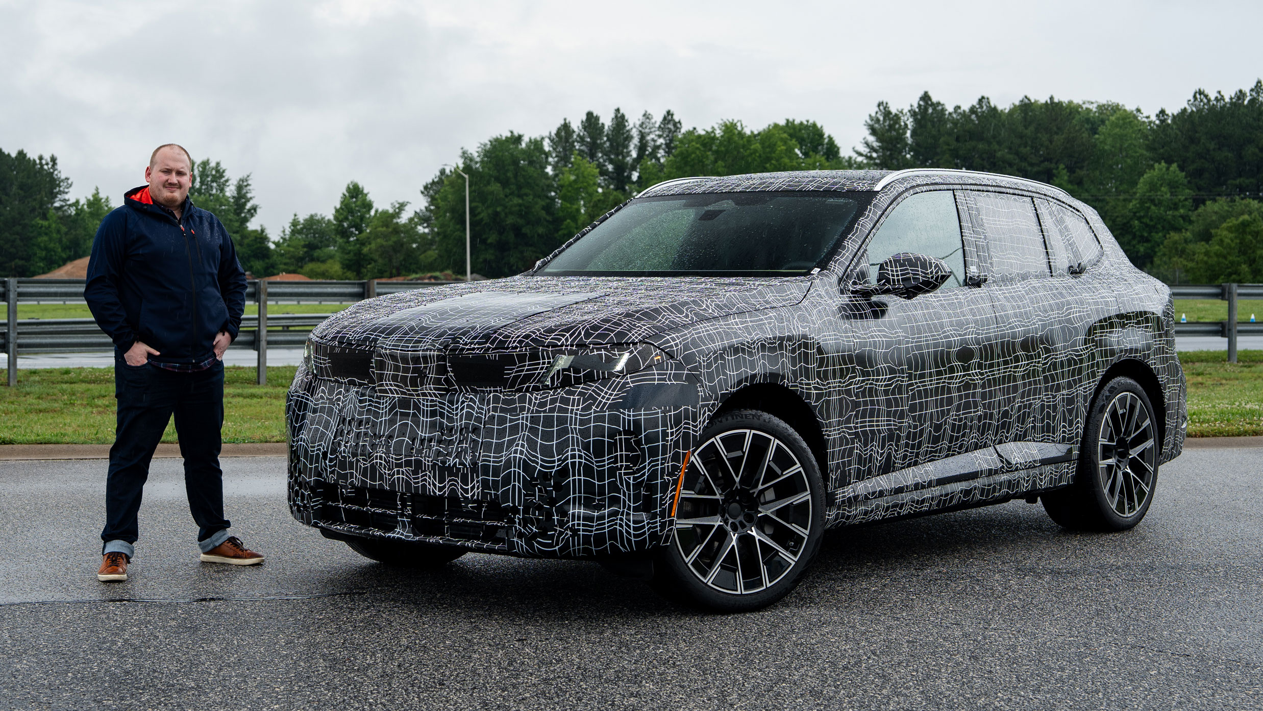 Ellis Hyde with the BMW X5 prototype
