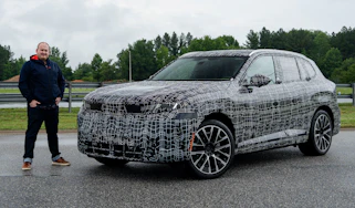 Ellis Hyde with the BMW X5 prototype