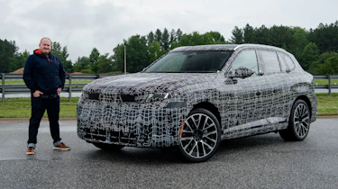Ellis Hyde with the BMW X5 prototype