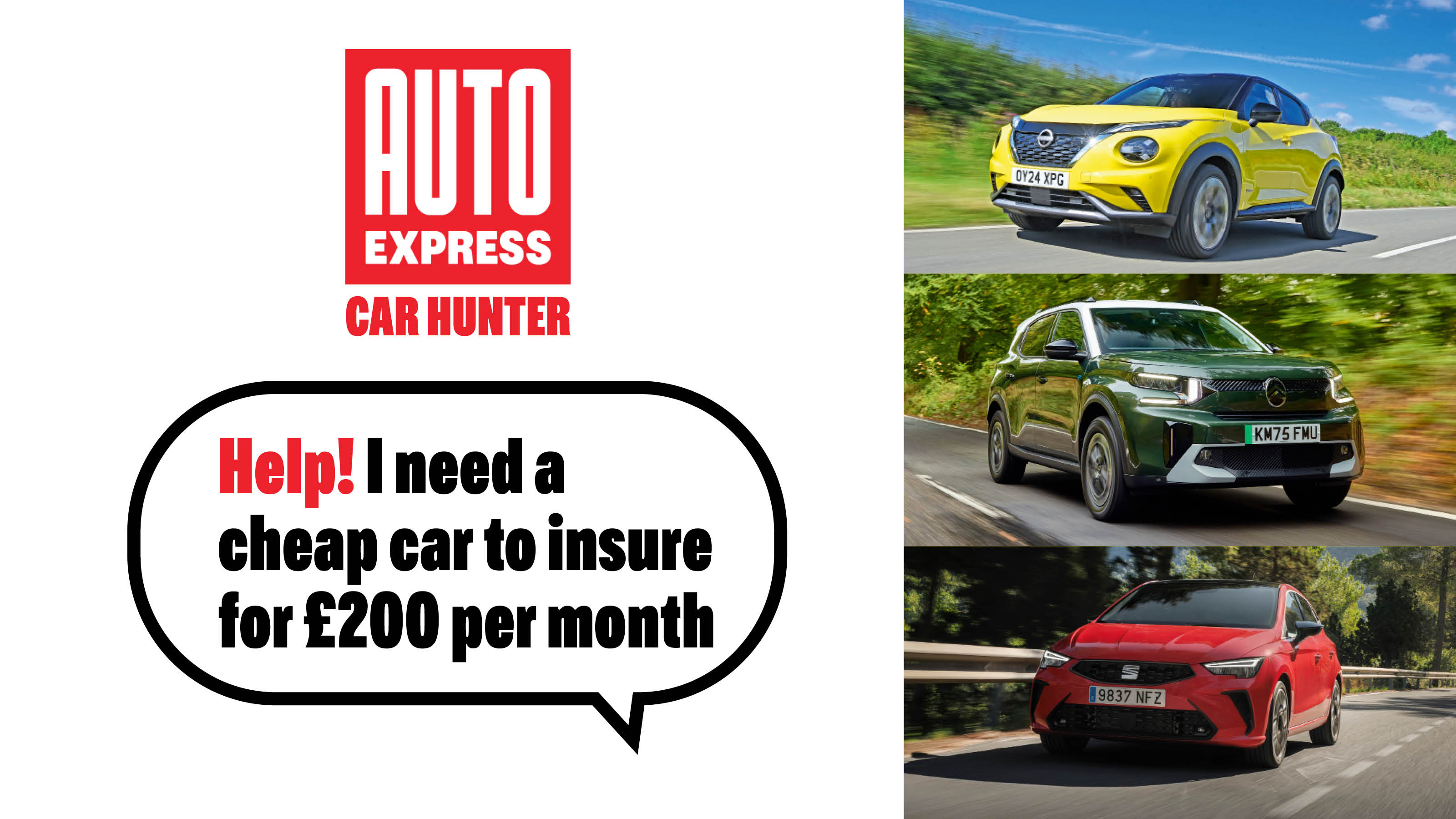 Car Hunter - £200 lease deals header