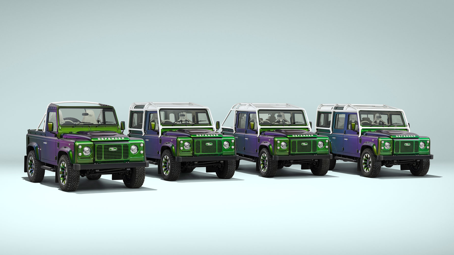 Classic Land Rover Defender V8 range