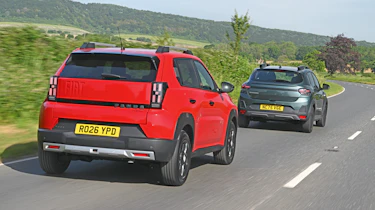 Dacia Sandero Stepway vs Fiat Grande Panda - rear 3/4