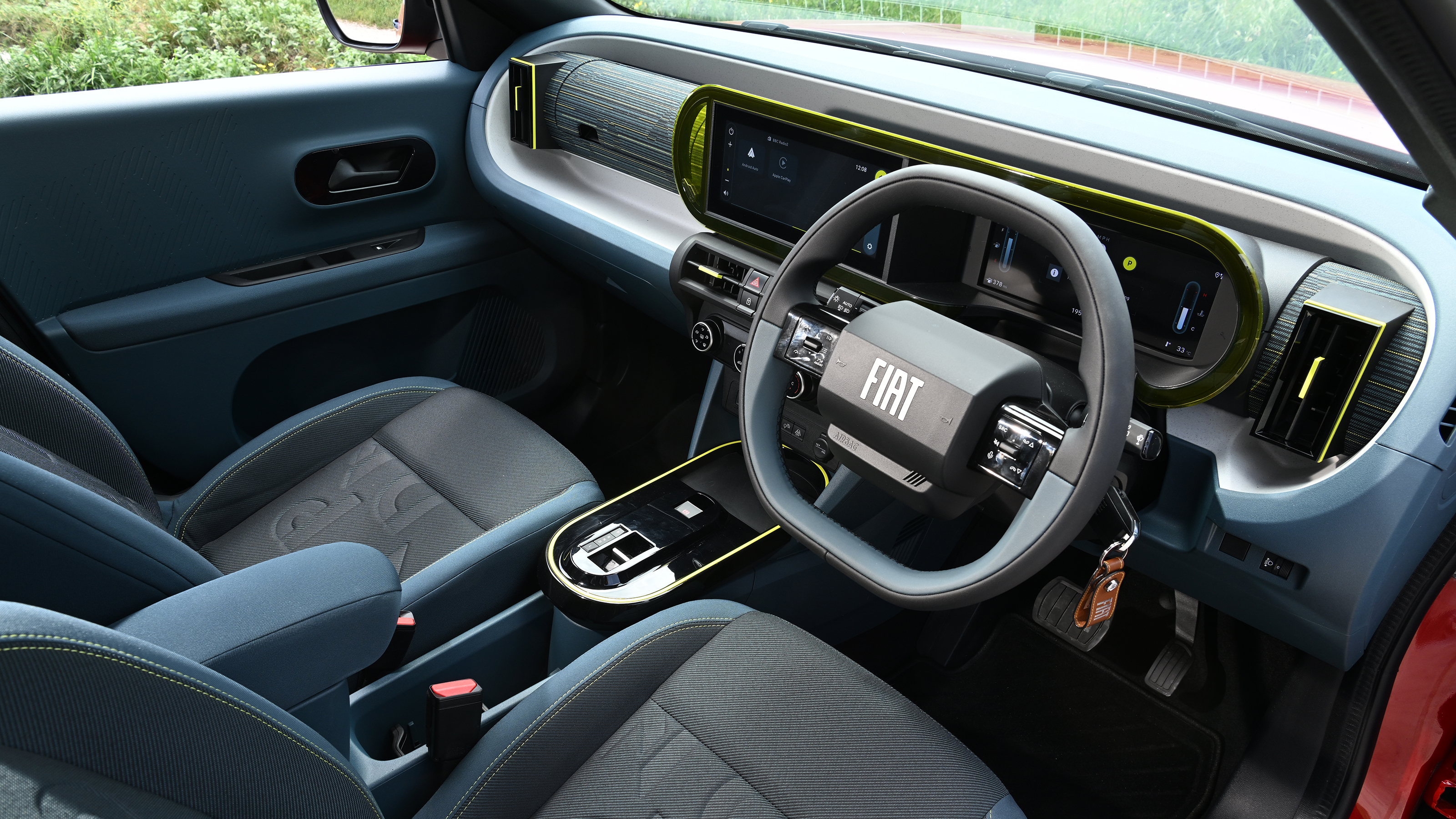 Fiat Grande Panda hybrid - front interior 