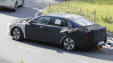Hyundai Elantra testing - front angled
