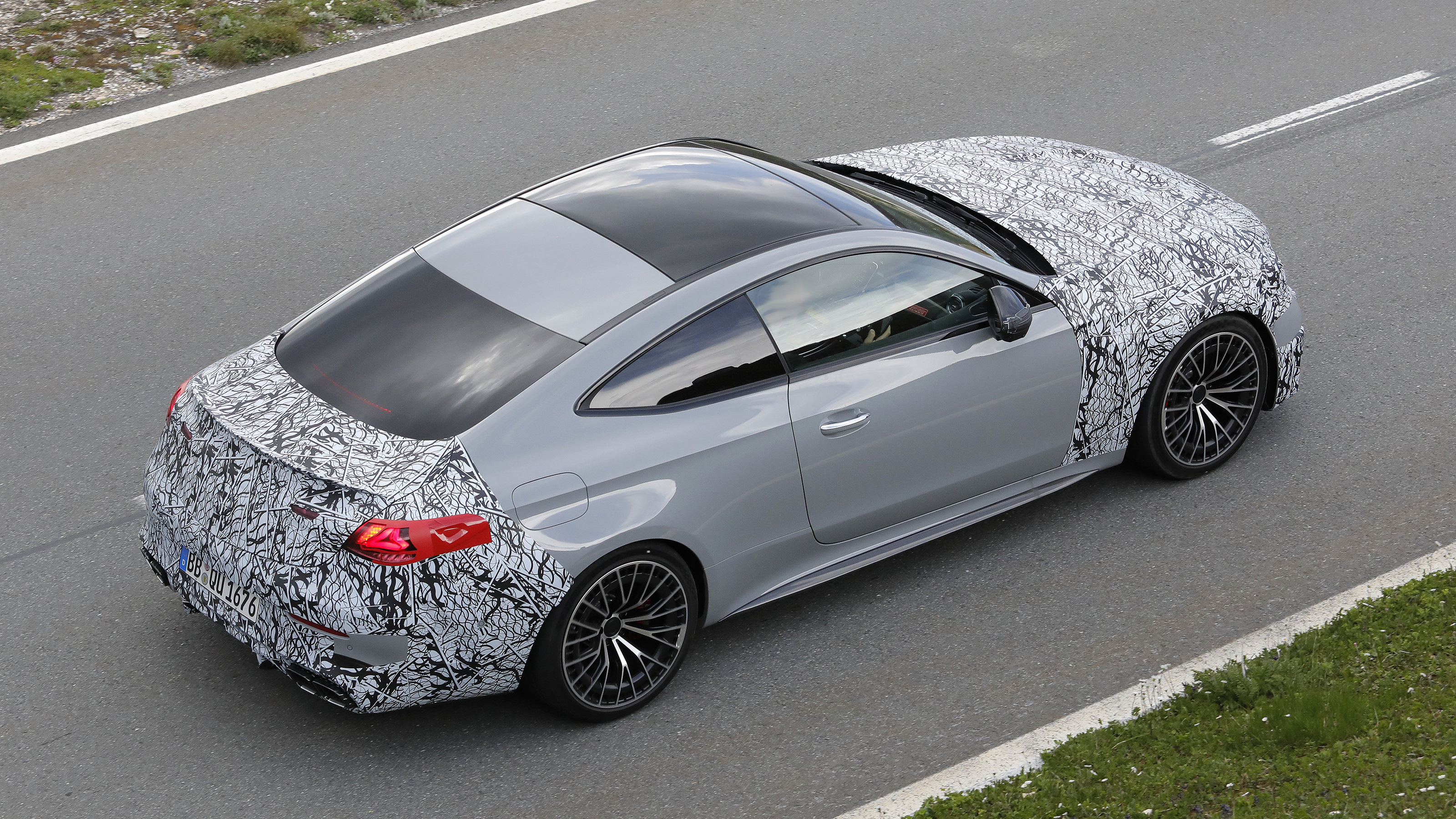 Mercedes-AMG CLE 63 spotted - rear angled